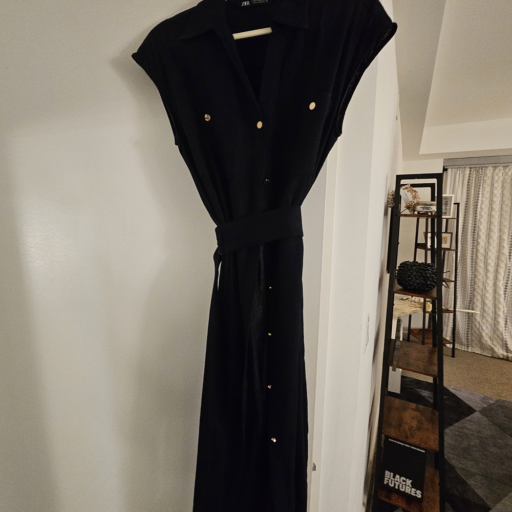 Zara Women's Navy Dress - Picture 8 of 9